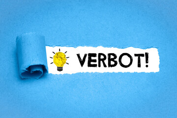 Sticker - Verbot!