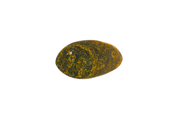 Poster - natural sea stone isolated on white background. sea pebbles