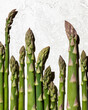 © The Picture Pantry - A closeup shot of asparagus spears shot on a light background in direct light