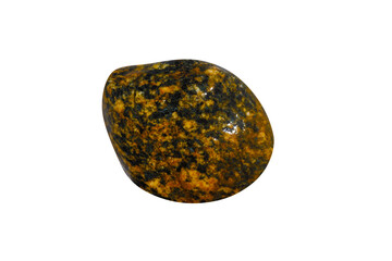 Poster - natural sea stone isolated on white background. sea pebbles