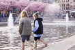 © Johnér - Girls playing in fountain