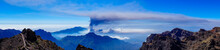 Panoramic View Of Volcanic Ash Cloud In La Palma 