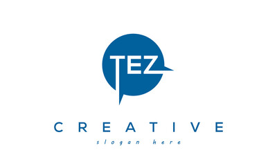 TEZ creative circle letters logo design victor