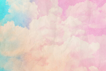  Rainbow Cloud Texture Background. Cloudy weather.