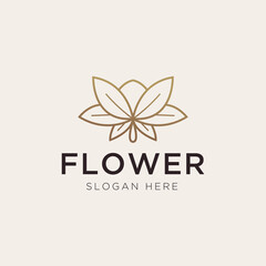 Sticker - Luxury flower logo template