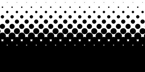 Wall Mural - Black and white halftone, dotted, circles pattern, background, backdrop. Dots, Polka dots pattern