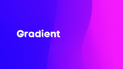 Poster - Purple blue gradient wave. Neon gradient graphic color background. Vector illustration,