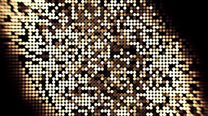 Poster - Animation backgrouAnimation background of glowing particles moving and shining. Motion. Diagonal shaped abstract canvas decorated by shimmering sequins, seamless loop.nd motion of glowing sphere