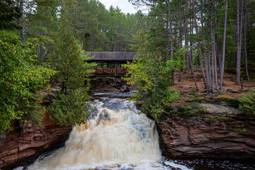 Wall Mural - Amnicon Falls in Northwest Wisconsin