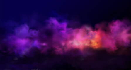 Wall Mural - holiday abstract shiny color powder cloud design element