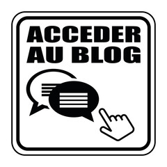 Poster - Logo accéder au blog.