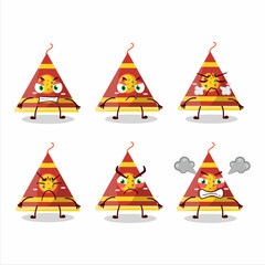 Poster - Firecracker smoke cone cartoon character with various angry expressions