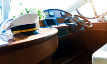 Captain's Hat In Yacht Cabin