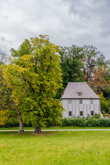 Wall Mural - Herbstlicher Spaziergang durch die Klassiker Stadt Weimar und ihren wunderschönen Park an der Ilm - Thüringen