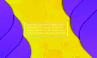 Wall Mural - creative abstract background with purple and yellow color, fit for elment design,business,id card,web page, landing page, etc