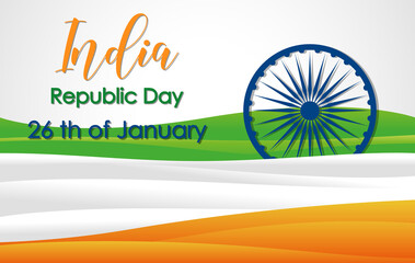 Sticker - India Republic Day poster design