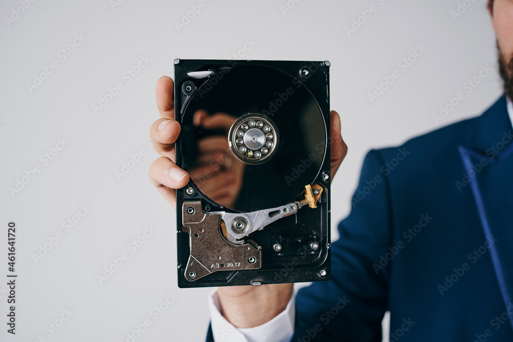 large format hard disk information service technology Stock Photo ...