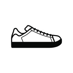 Wall Mural - Shoe icon vector design illustration. Sneaker simple sign, Sneaker symbol for icons, logo, website, app, ui