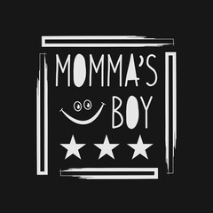 Canvas Print -  momma is boy