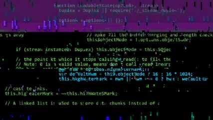 Poster - The destructive effect of a malicious virus on a computer program.