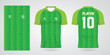 green sports jersey template for Soccer uniform shirt design