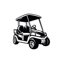 Golf Cart Illustration Vector Art