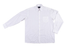 White Shirt, White Long Sleeved Shirt Isolated.