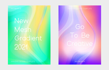 Poster - abstract two colorful cover design template. abstract gradient texture background for poster, banner