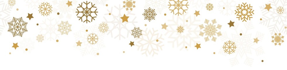 Wall Mural - seamless falling snow flake background