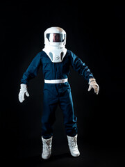 Wall Mural - The astronaut is floating in weightlessness. The hero