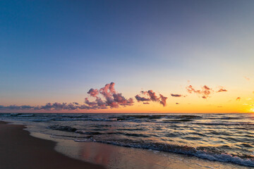 Sticker - sunset on the beach