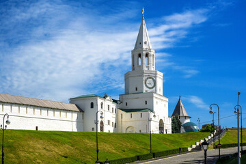 Wall Mural - Kazan Kremlin in summer, Tatarstan, Russia, View of main tower.