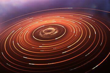 Wall Mural - Orbital speed of stars in the galaxy