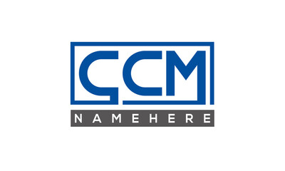 CCM creative three letters logo