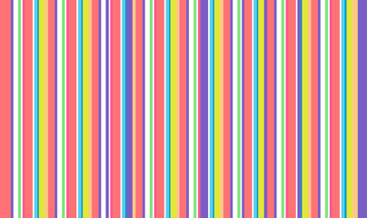 Poster - Colorful striped abstract background, variable width stripes. Lines background, colorful line background in pastel hues. Abstract vivid lines background. Vertical parallel stripe. Vector illustration