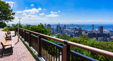 Wall Mural - 神戸市　俯瞰　パノラマ　都市風景　【 観光名所 】