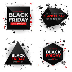 Wall Mural - Black Friday sale design elements