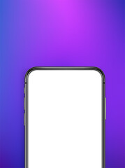 Aufkleber - Modern smartphone on vivid background. Vector mockup