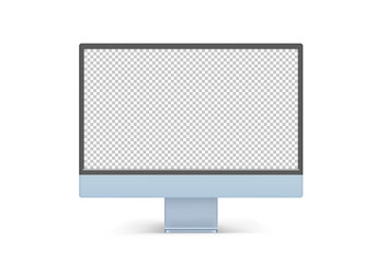 Poster - Modern personal computer monitor with empty screen. You can place your design