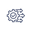 © nexusby - process, operation line icon with gear