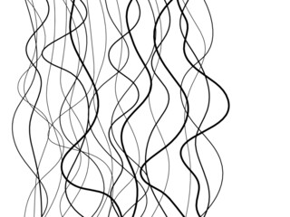 Wall Mural - Abstract continuous vertical lines drawing on white as  continuous lines drawing on white background. Vector