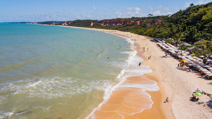 Wall Mural - Arraial D'ajuda - Aerial view of Pitinga beach - Beach in Arraial D'ajuda, Porto Seguro, Bahia