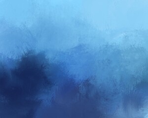 Wall Mural - blue elegant art drawn deep background, base for cards, covers, etc.