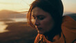 © Andre Silva - portrait of a woman at sunset in the mountains