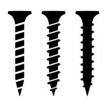 Screw icon. Simple illustration of screw symbol. Vector illustration.