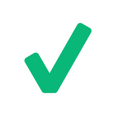 Aufkleber - Check mark isolated vector icons. Green tick icon