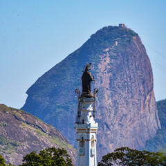 Photo with the Basilica of Our Lady Help of Christians (Basílica de Nossa Senhora Auxiliadora), one of the largest in Niterói, Rio de Janeiro, Brazil