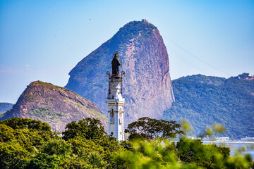 Photo with the Basilica of Our Lady Help of Christians (Basílica de Nossa Senhora Auxiliadora), one of the largest in Niterói, Rio de Janeiro, Brazil