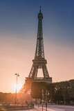 Fototapeta Boho - 노을과 에펠탑