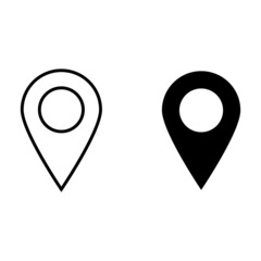 Sticker - Pin on the map vector icon